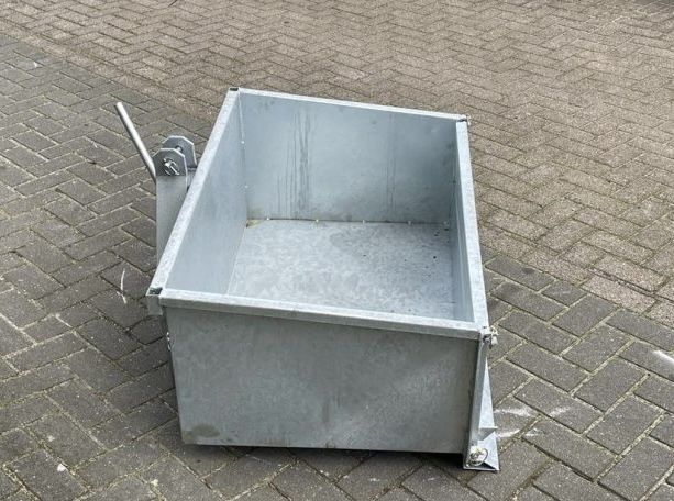 Kantelbare grondbak 100cm - afneembare klep - gegalvaniseerd