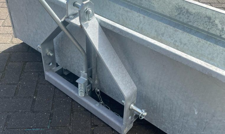 Kantelbare grondbak 100cm - afneembare klep - gegalvaniseerd