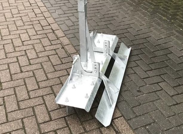 Manegevlakker 125 cm - gegalvaniseerd - nieuw