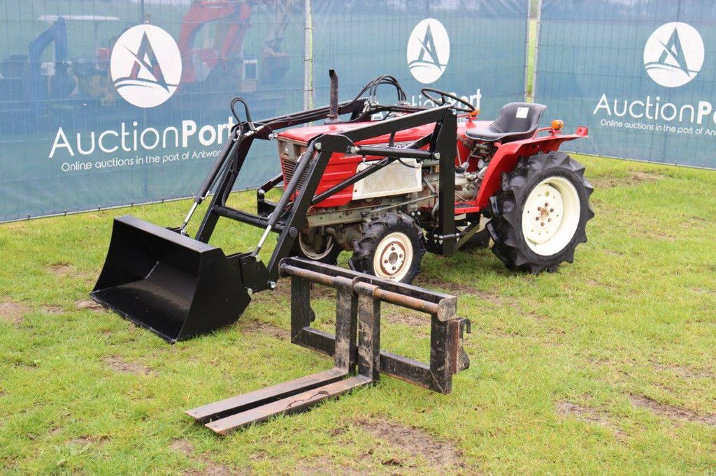 Yanmar YM1602D Diesel Mini Tractor with Front Loader and Fork Head