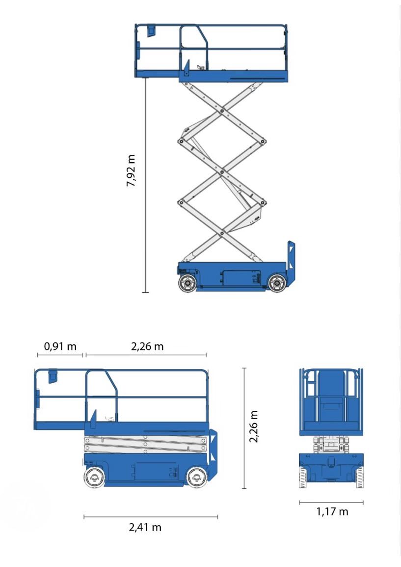 Genie GS 2646 elektrische schaarhoogwerker 10m werkhoogte