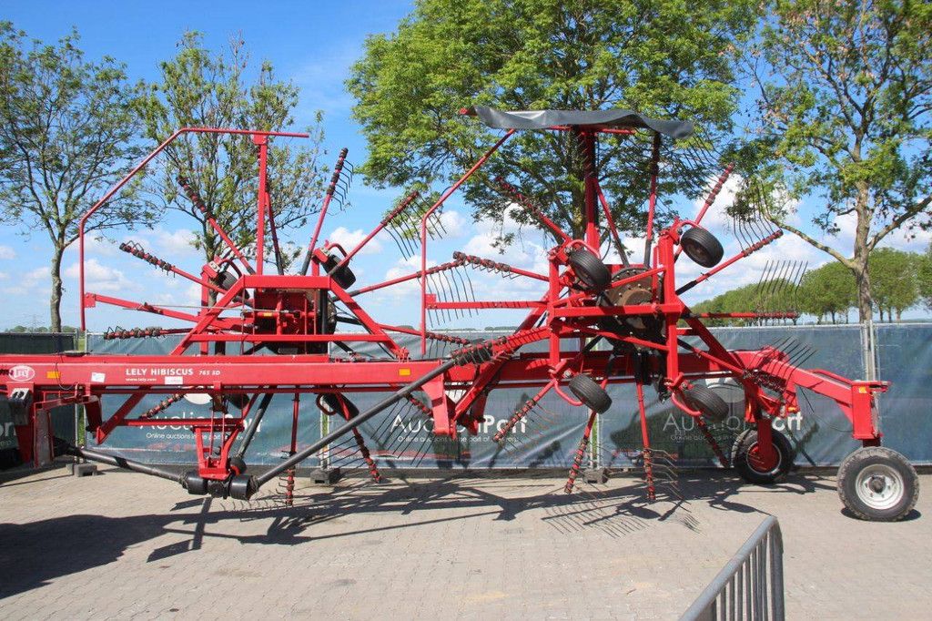 Getrokken hark Lely Hibiscus 765 SD 2010 met zijafleg
