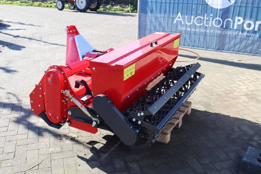 Stone Burrier SB-145B 2024 rotary harrow with seed box New