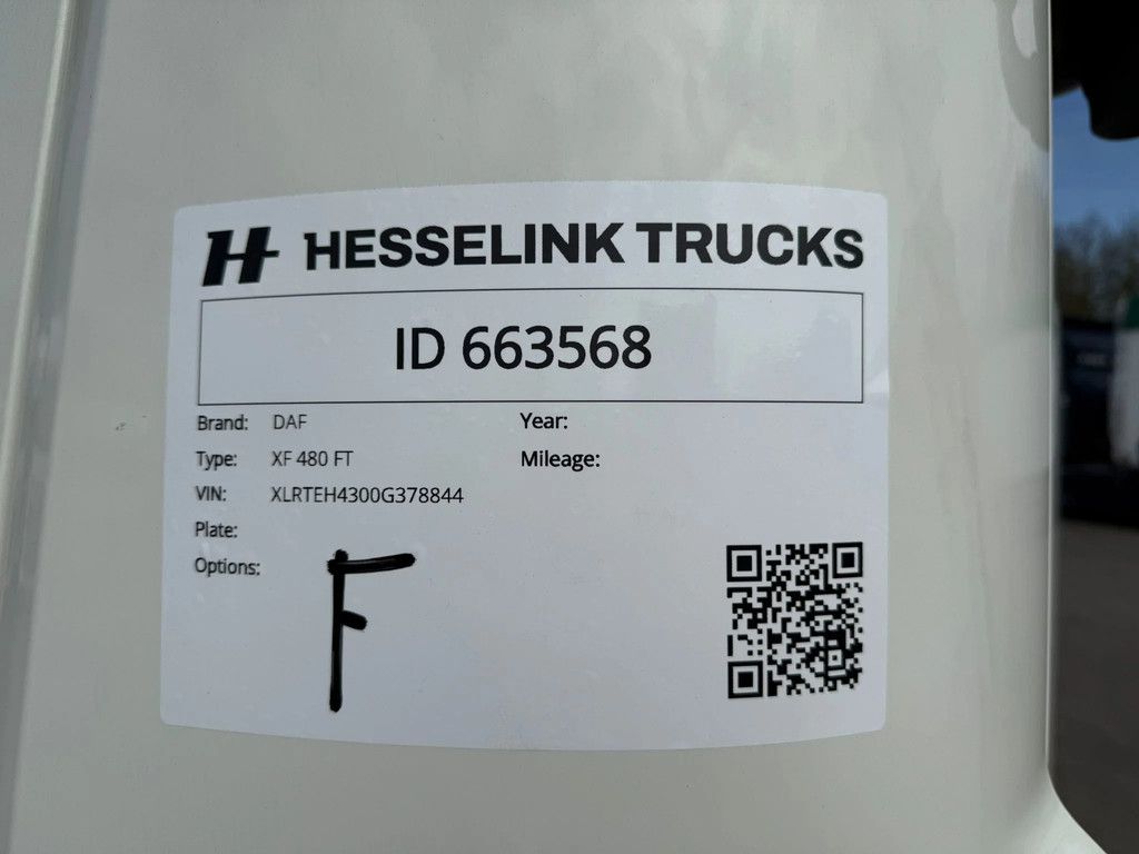 DAF XF 480 4x2 SSC Super Space ACC 2x tank 1435L