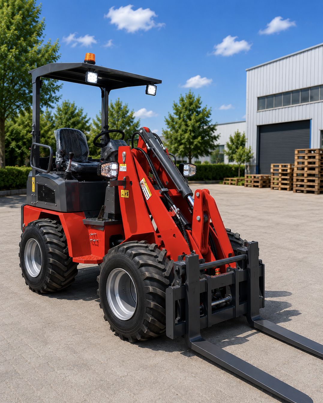 KINGWAY H190 Wiellader (knikgestuurd) – NIEUW | Kubota motor