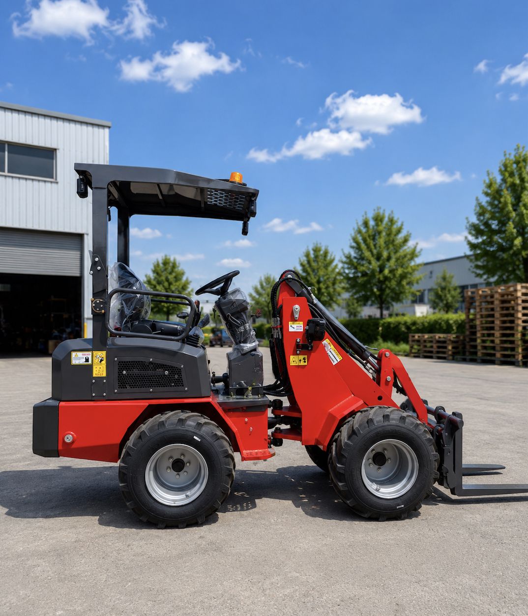 KINGWAY H190 Wiellader (knikgestuurd) – NIEUW | Kubota motor