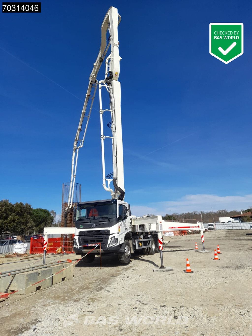 Volvo FMX 380 6X4 Sany SY37 RZ5-150 concrete pump steel suspension Automatic VEB Euro 6