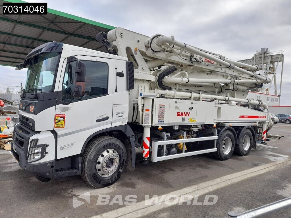 Volvo FMX 380 6X4 Sany SY37 RZ5-150 concrete pump steel suspension Automatic VEB Euro 6