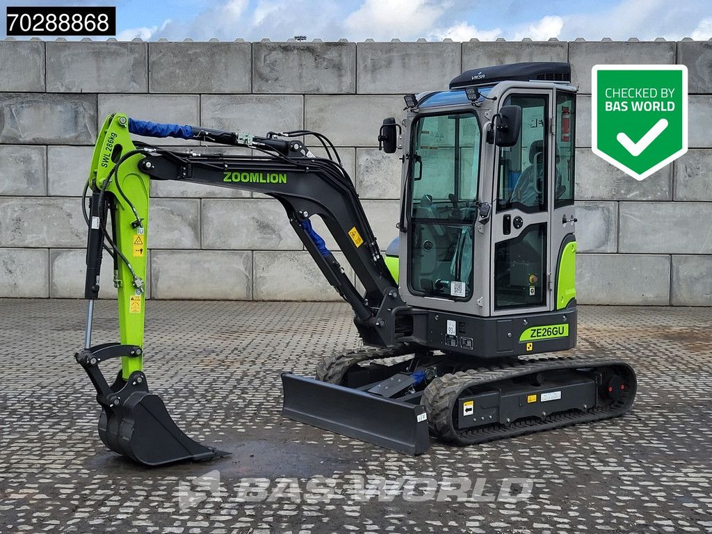 Zoomlion ZE26 GU AIRCO - FACTORY WARRANTY - KUBOTA ENGINE - CE