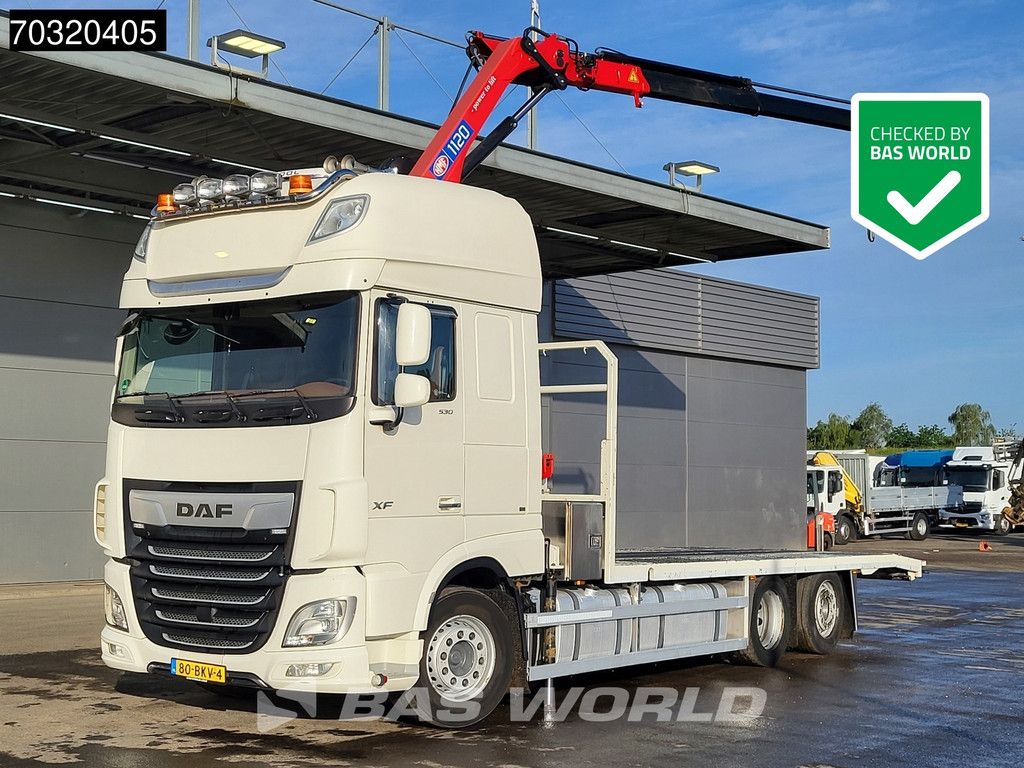 DAF XF XF 530 6X2 NL-Truck APK HMF 1120 K- RC Kran Crane Full Air Lift-Axle Automatic Euro 6