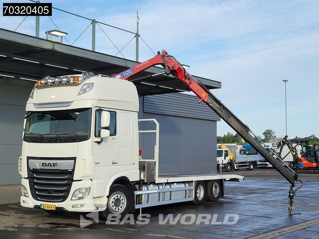 DAF XF XF 530 6X2 NL-Truck APK HMF 1120 K- RC Kran Crane Full Air Lift-Axle Automatic Euro 6