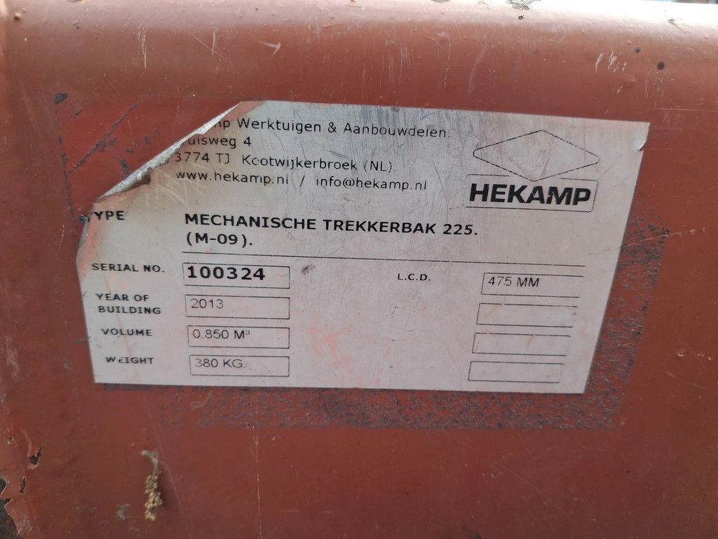 Hekamp Trekkerbak 225 breed