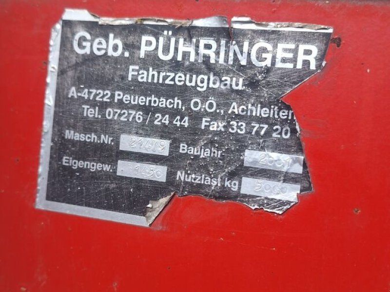 Pühringer 6,5 t Dreiseitenkipper