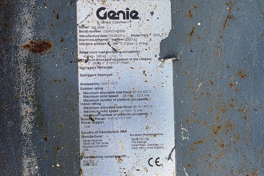 Genie GS2646 Electric, Working Height 9.80m, Capacity 45