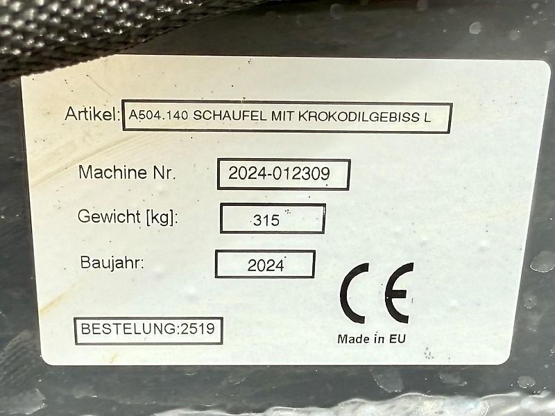 Talex Schaufel mit Krokodilgebiss 1,40 m