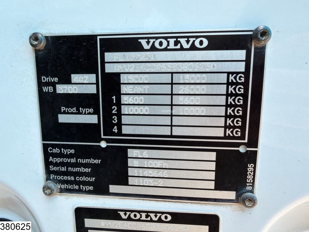 Volvo FL 250 EURO 3, 10500 Liter, 4. Comp, PTO
