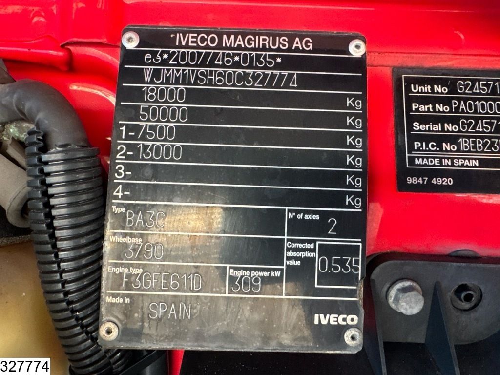 Iveco Stralis 420 EURO 6, PTO, Hydraulic