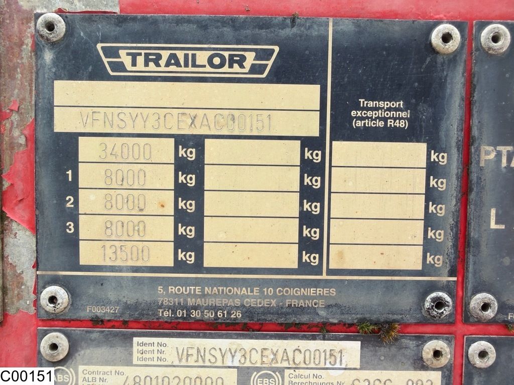 Trailor Fuel ADR, Fuel, 40.147 Liter, 9 Comp