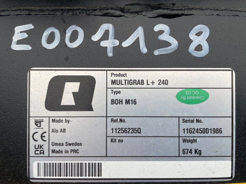 Quicke Multibenne Multigrab L240 Alö-Quicke