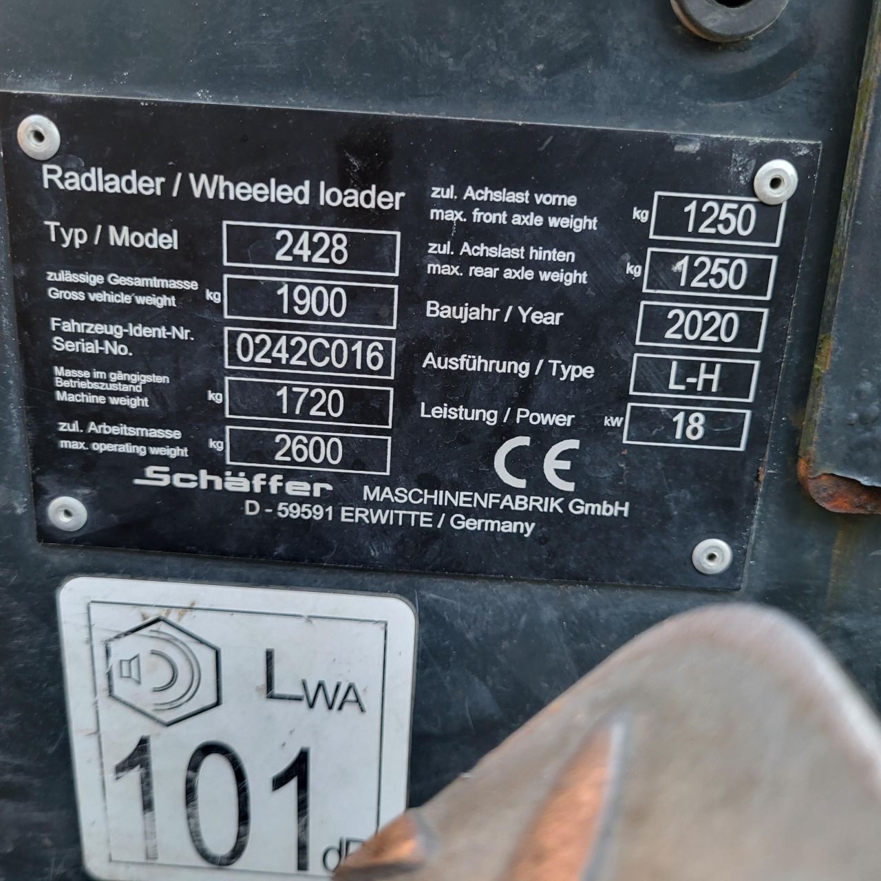 Schaffer 2428 shovel
