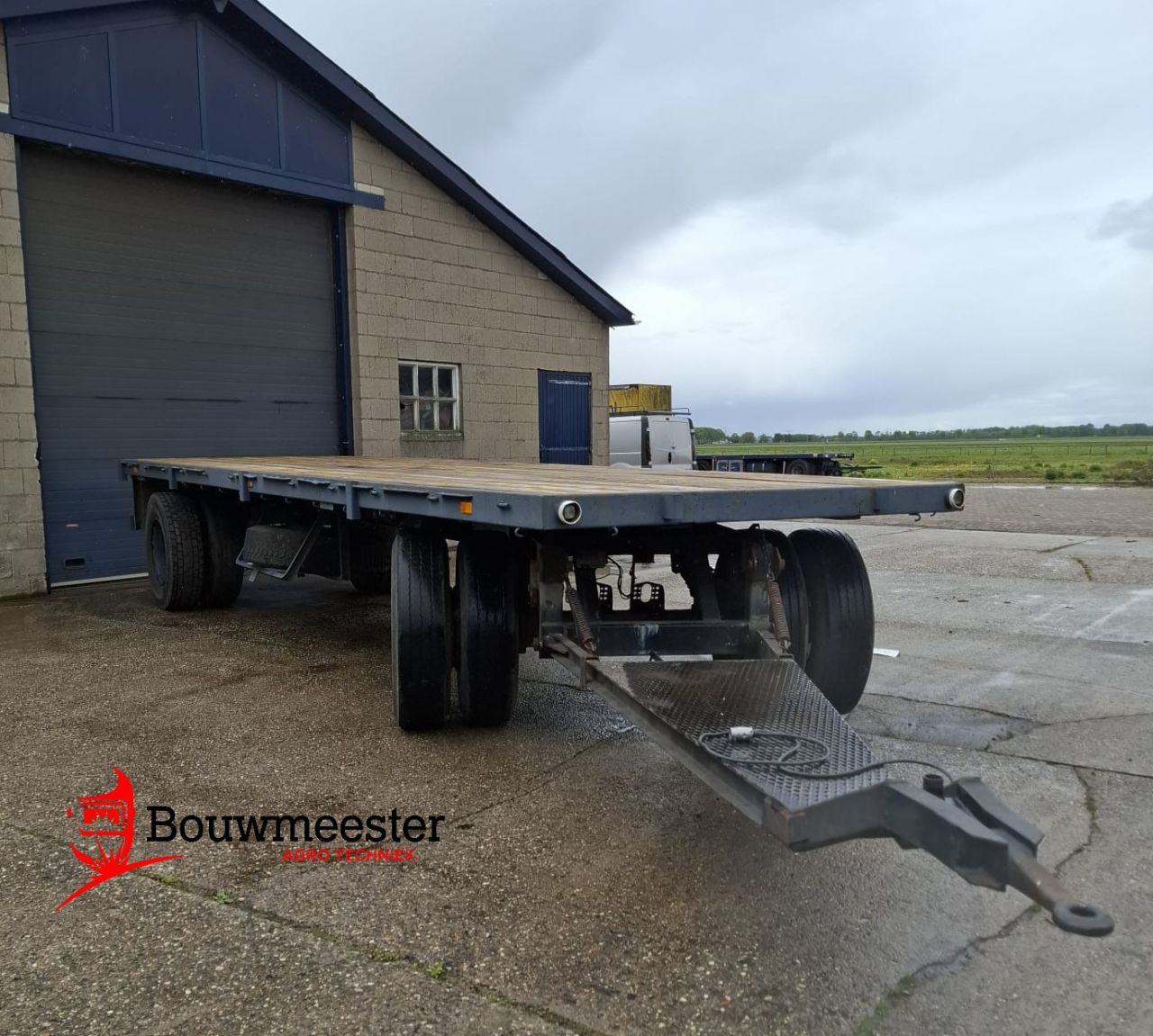 Bladgeveerde landbouwwagen a 8 meter te koop