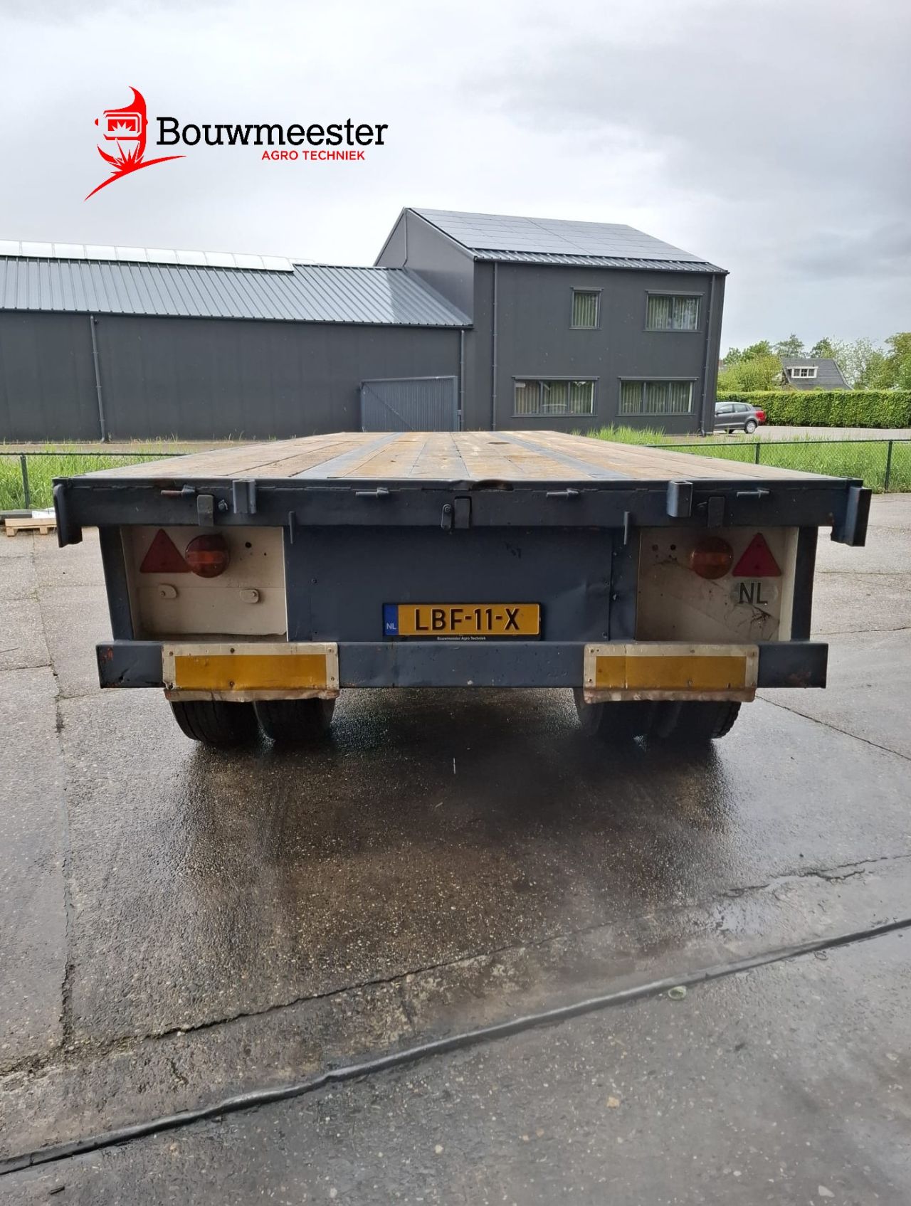Bladgeveerde landbouwwagen a 8 meter te koop