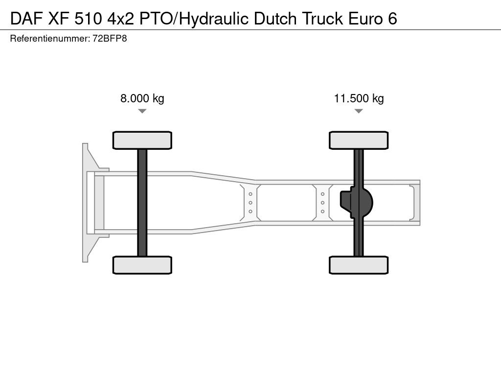 DAF XF 510 4x2 PTO/Hydraulic Dutch Truck Euro 6