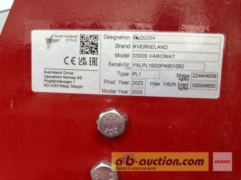 Kverneland 3300 S VARIOMAT 5-SCHAR