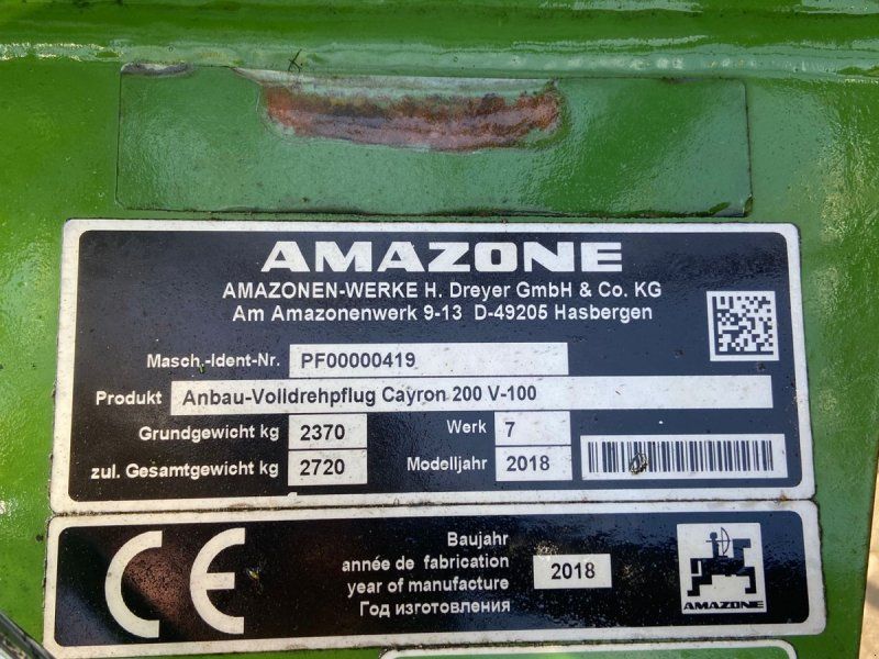 Amazone Cayron 200 V