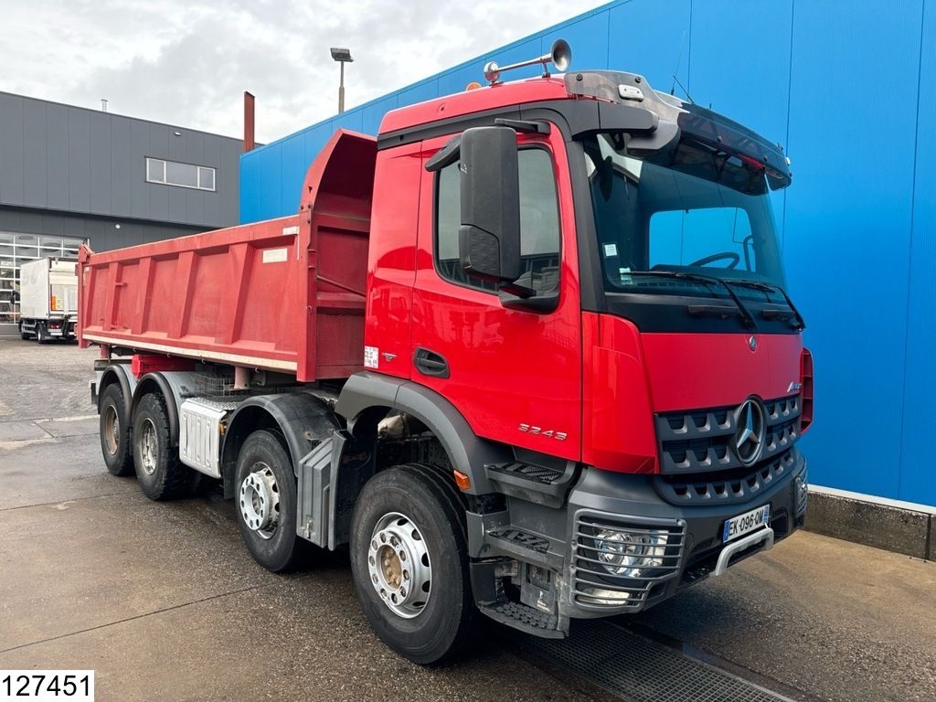 Mercedes Arocs 3243 8x4, EURO 6, Steel suspension, Mayenne