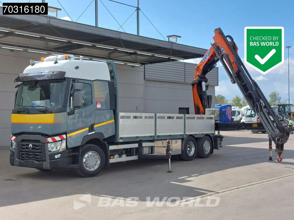 Renault T 460 6X2 EFFER 395/5S + JIB 4S Crane Kran Full Air Suspension Retarder Euro 6