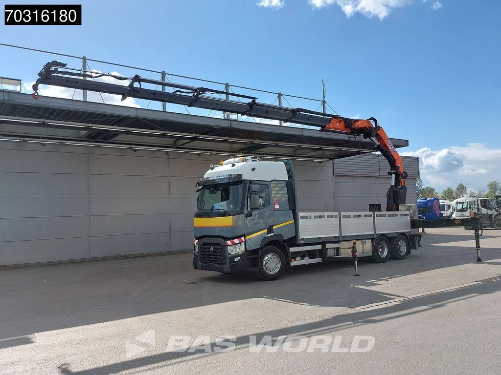 Renault T 460 6X2 EFFER 395/5S + JIB 4S Crane Kran Full Air Suspension Retarder Euro 6