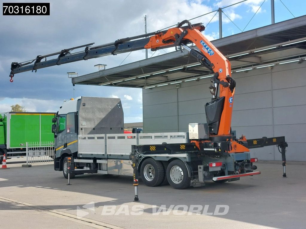 Renault T 460 6X2 EFFER 395/5S + JIB 4S Crane Kran Full Air Suspension Retarder Euro 6