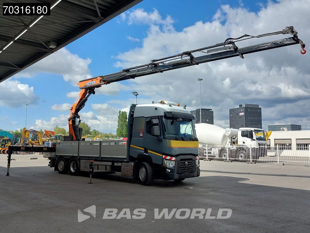 Renault T 460 6X2 EFFER 395/5S + JIB 4S Crane Kran Full Air Suspension Retarder Euro 6