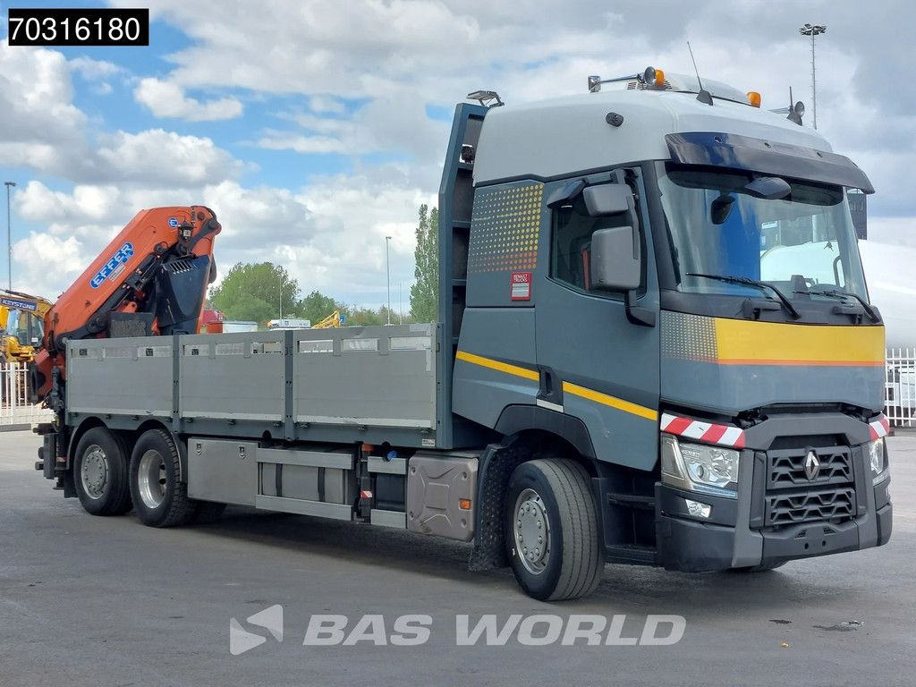 Renault T 460 6X2 EFFER 395/5S + JIB 4S Crane Kran Full Air Suspension Retarder Euro 6