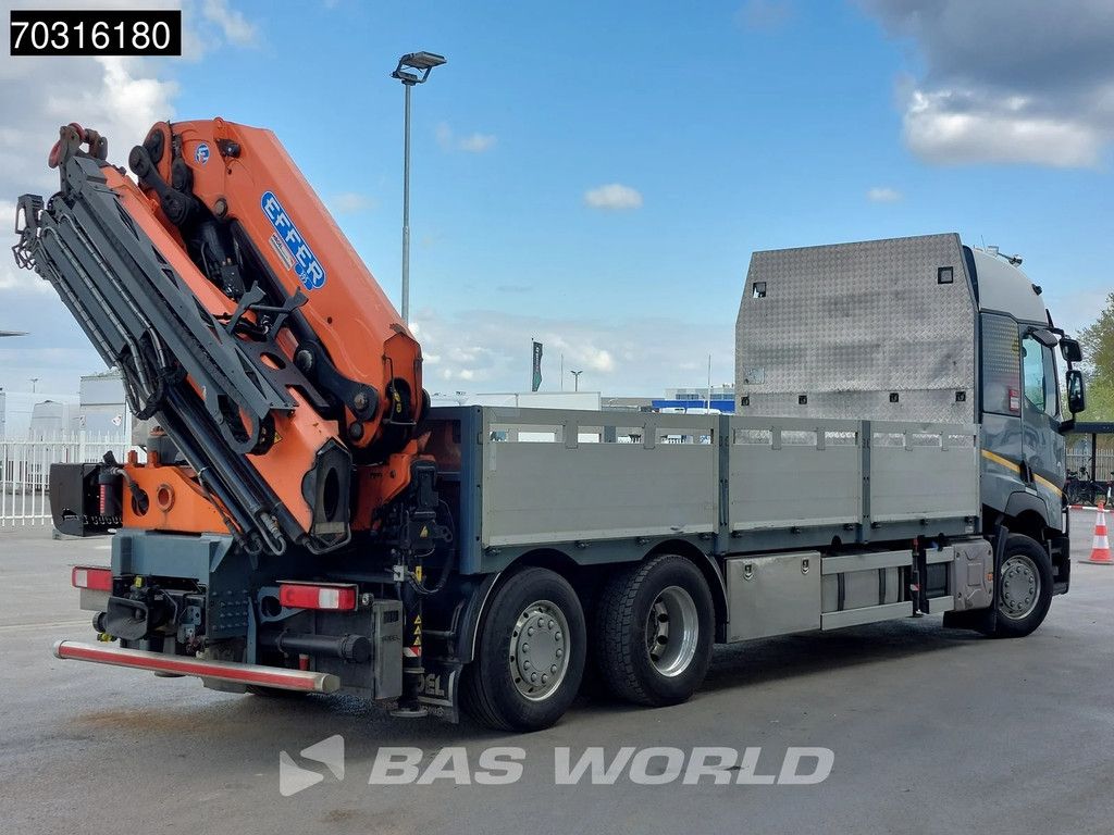 Renault T 460 6X2 EFFER 395/5S + JIB 4S Crane Kran Full Air Suspension Retarder Euro 6