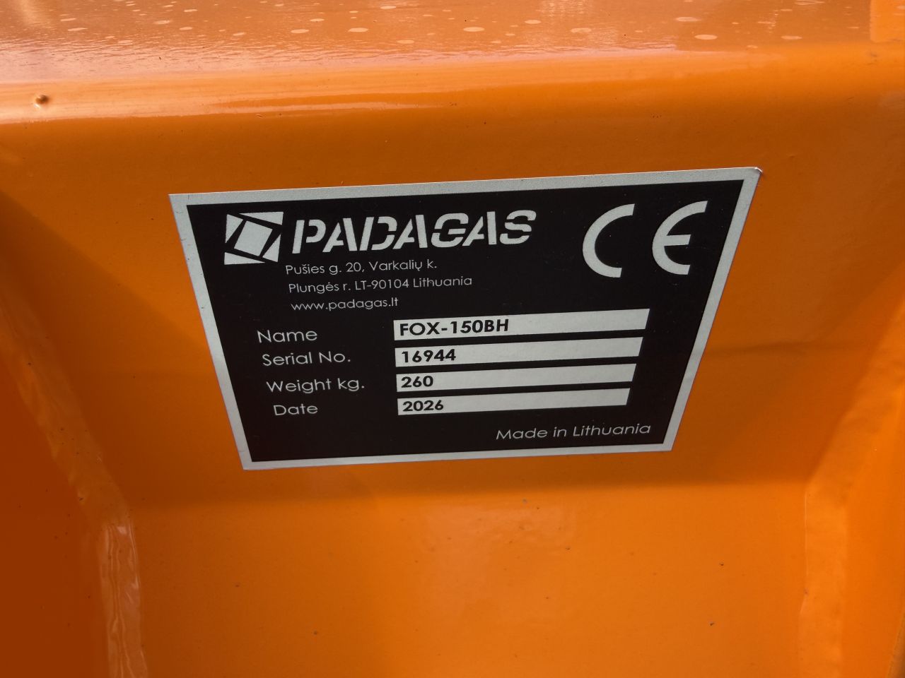 Padagas bezem shovel 150cm nieuw
