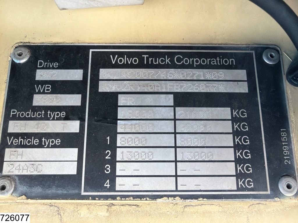 Volvo FH 500 EURO 6, PTO, Hydraulic