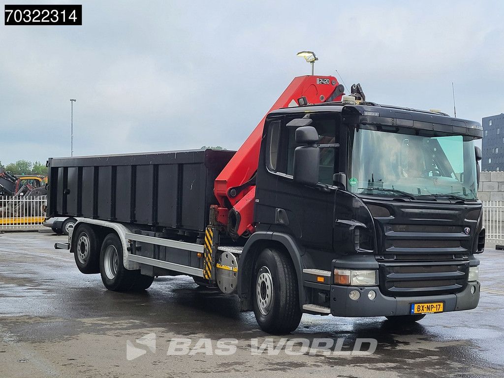 Scania P320 6X2 HMF 2420 K3 Tipper Lift+Steering Axle Euro 5