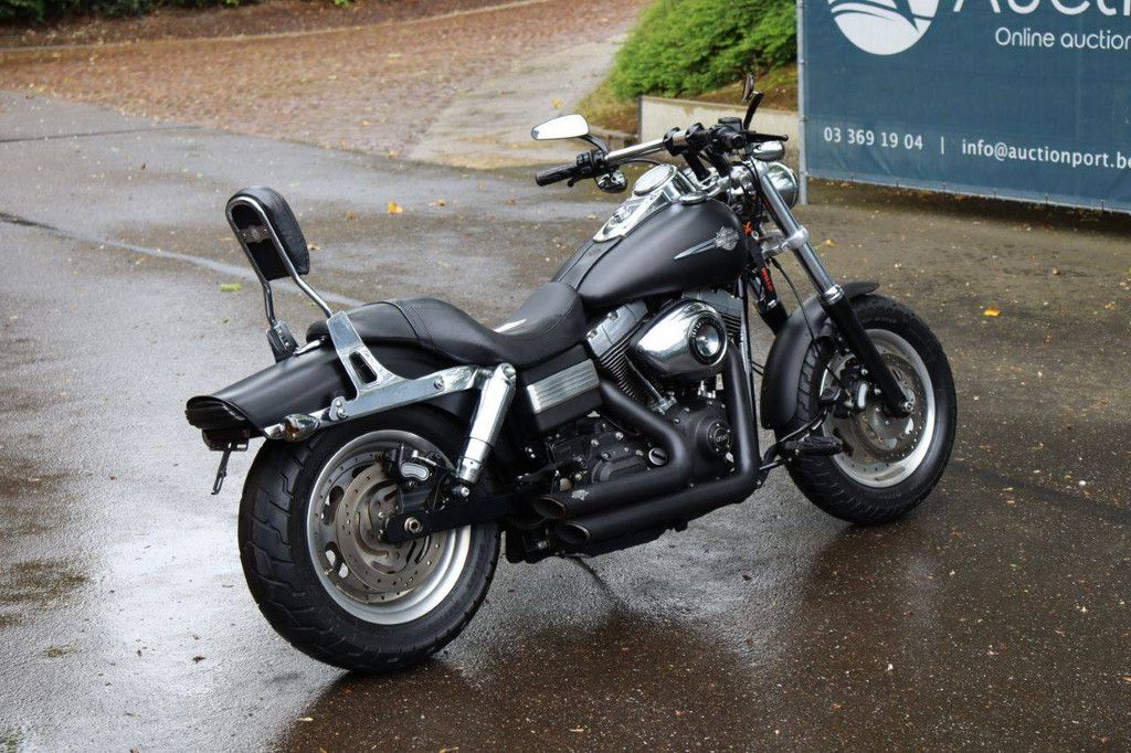 Motorcycle Harley Davidson Fat Bob Dyna Petrol 2013