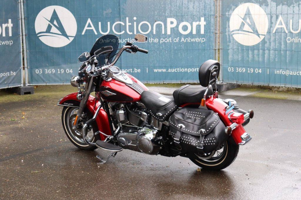 Motorcycle Harley Davidson Heritage Softail Classic Petrol 2012