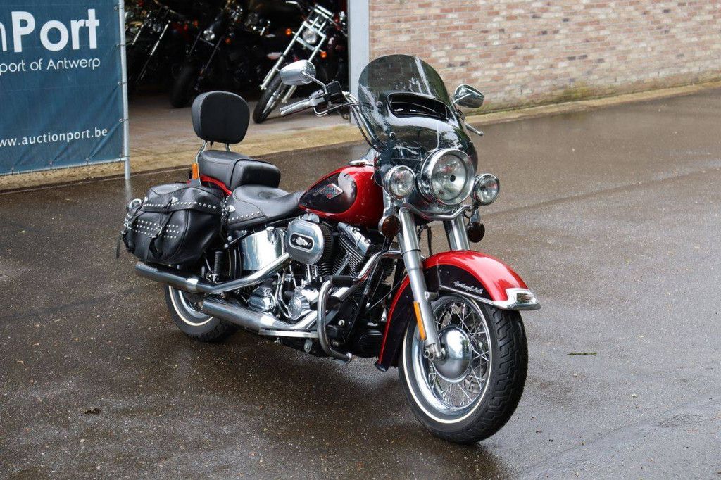 Motorcycle Harley Davidson Heritage Softail Classic Petrol 2012