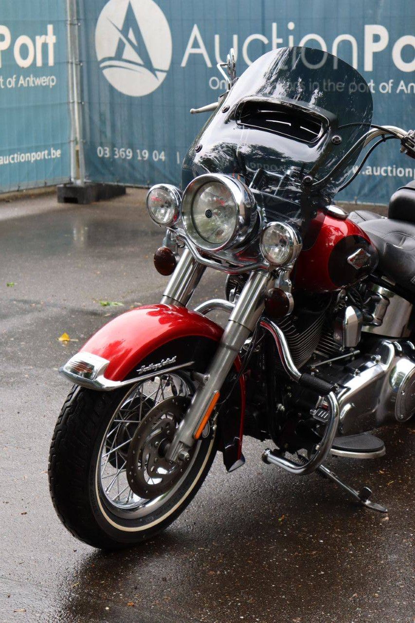 Motorcycle Harley Davidson Heritage Softail Classic Petrol 2012