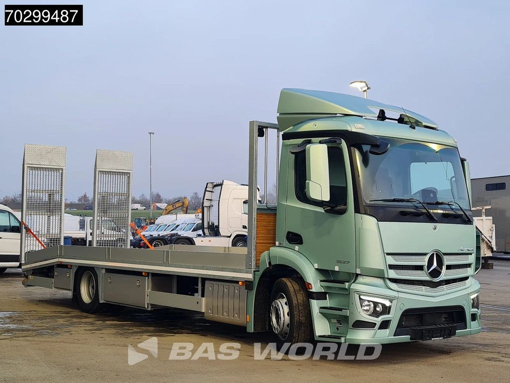 Mercedes Actros 1827 4X2 NEW Oprijwagen machine transporter 101cm loadfloor Hydraulic ramps Euro 6