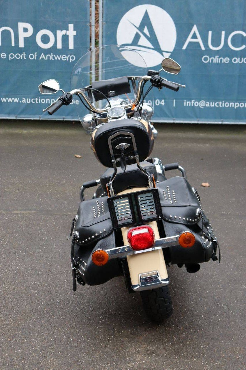 Motorcycle Harley Davidson Heritage Softail Classic Petrol 2014