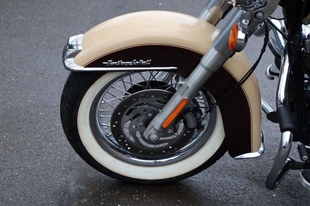 Motorcycle Harley Davidson Heritage Softail Classic Petrol 2014