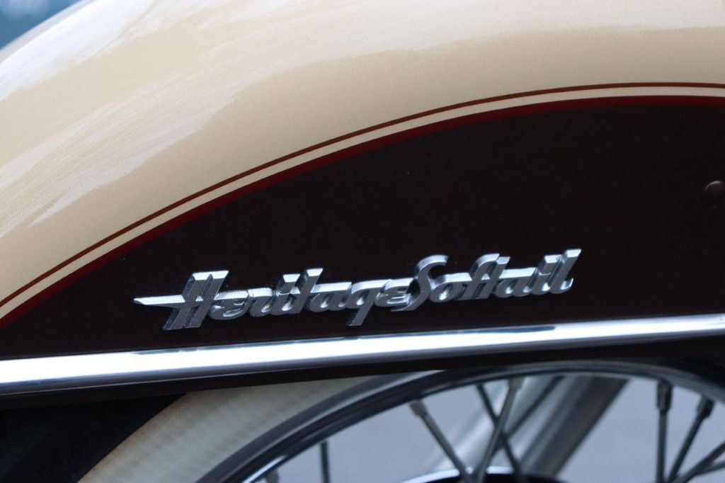 Motorcycle Harley Davidson Heritage Softail Classic Petrol 2014