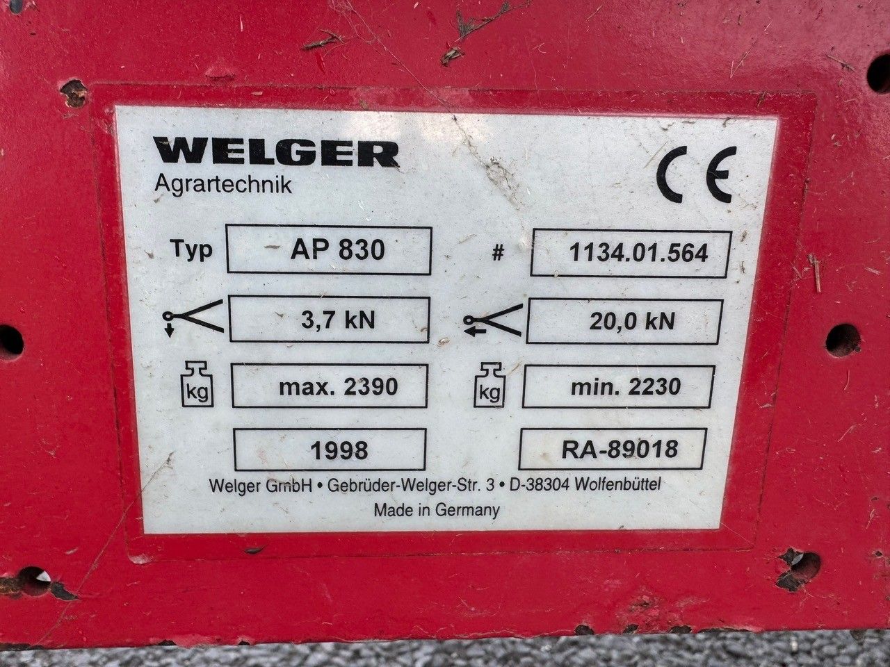 Lely Welger AP830 Vierkanten pakkenpers