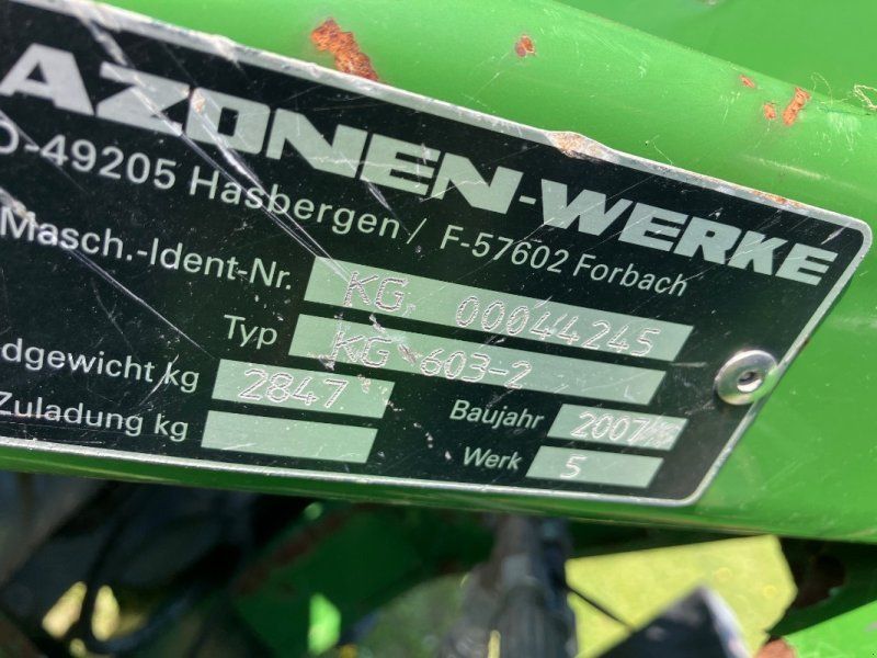 Amazone KG603-2
