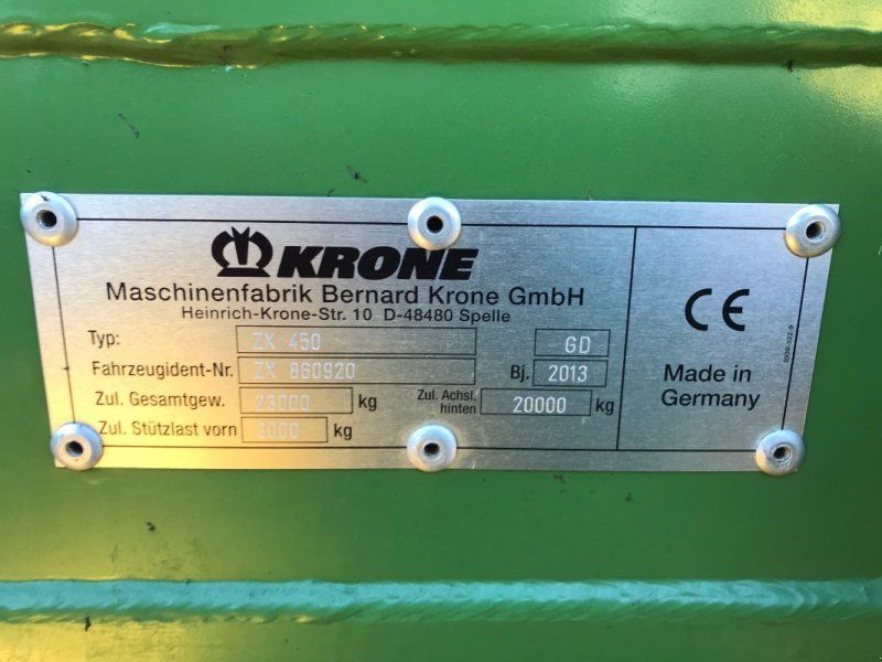 Krone ZX 450 GD